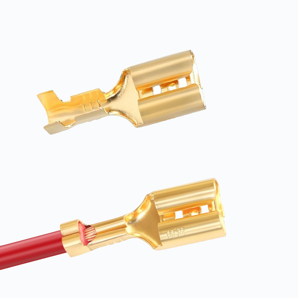 Push Fit Connector - 10/50/100 комплектов плоских накидных кабельных наконечников-втулок